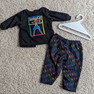 American Girl Doll Pleasant Company 90's PJ Pajamas Sleepover Set